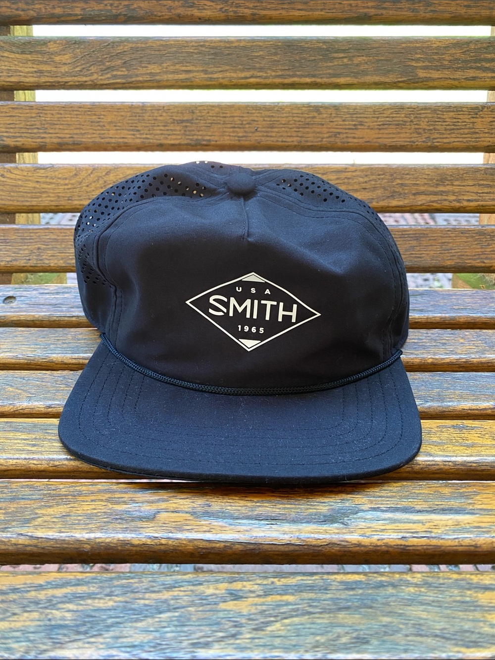 USA Smith 1965 5 panel Trucker SnapBack Hat mesh back
